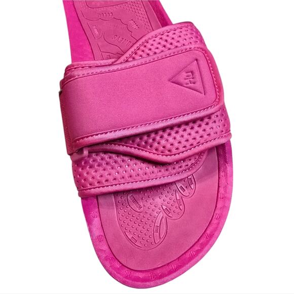 Pharrell Williams X Adidas adilette with the PW BOOST SLIDE Style PINK MENS 12 - Picture 6 of 7